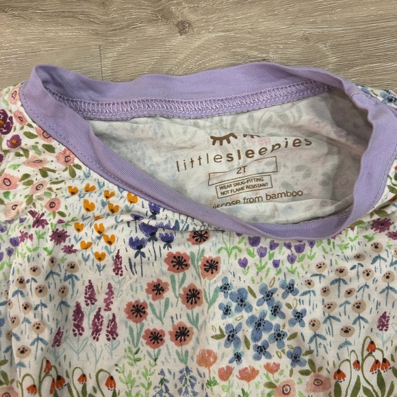 Little sleepies flower fields floral pajamas - Picture 4 of 6